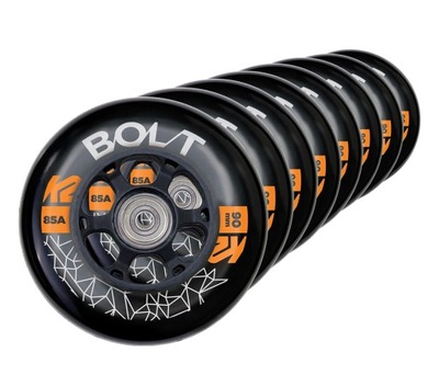 Kółka do rolek K2 BOLT 90mm 85A łożyska ILQ 9 zestaw 8szt.