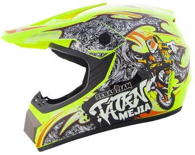 CASCO CROSSOWY LEKKI AL ENDURO QUAD BMX ATV CROSS S  