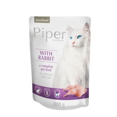 Piper Animals Sterilised z królikiem dla kota 100g