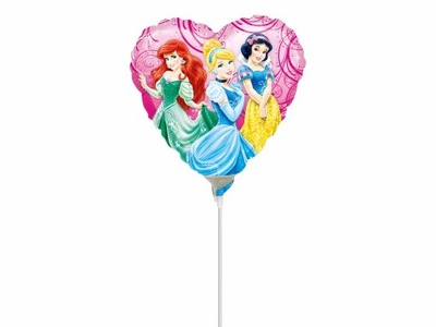 Balon foliowy do patyka Princess Księżniczka 23cm