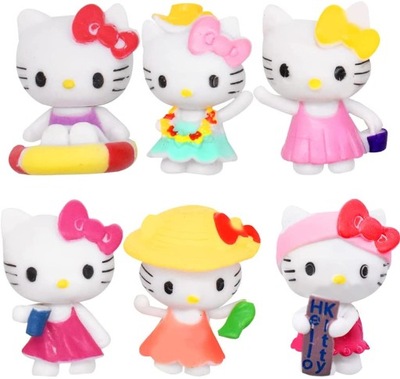 Mini Figurki Set 6sztuk Hello Kitty