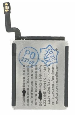 Bateria do Apple Watch 5 40mm A2277 245mAh