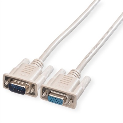 Kabel przewód do monitora VGA HD15 F/M 6m