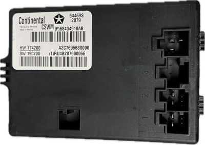 Модуль управление сиденье передний chrysler pacifica ru mopar оригинальный номер 68434910ab фото №1