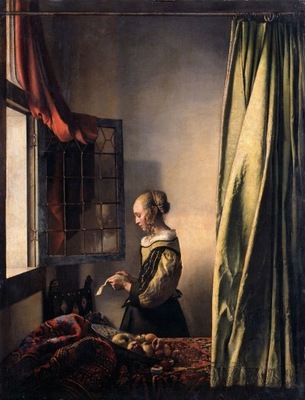 Vermeer - Dziewczyna czytająca list - 50x40