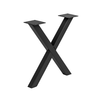 Metalowa noga do stolika 40x43cm X czarna 1szt