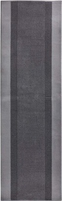 Szary dywan,chodnik z krótkim włosem 80x350cm