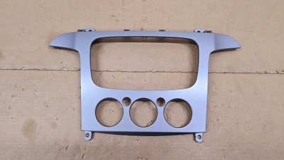 Ford s-max mk1 galaxy mk3 2006 - 2015 rok рамка радіо консолі срібляста сіра фото №1