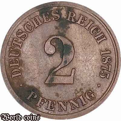 2 PFENNIG 1875 C