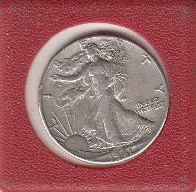 USA 1/2 dolar 1941 ladny stan