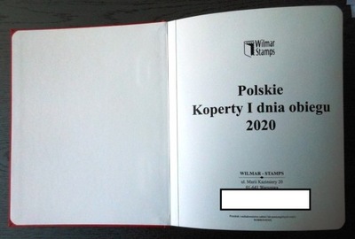 NOWOŚĆ Klaser Album rocznikowy FDC 2020 do polskich kopert FDC