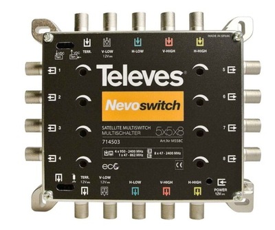 Multiswitch 5x5x8 NevoSwitch Televes 714503