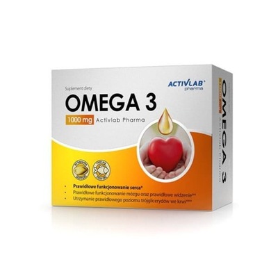 ActivLab OMEGA 3 1000mg KWASY EPA DHA SERCE MÓZG 60 kaps