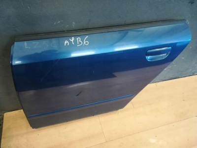 Дверь левая левый задняя задние lz5c audi a4 b6 фото №1