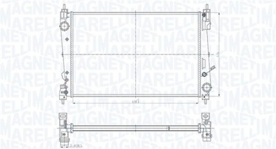 MAGNETI MARELLI 350213184300 РАДІАТОР, СИСТЕМА ОХОЛОДЖУВАННЯ ДВИГУНА