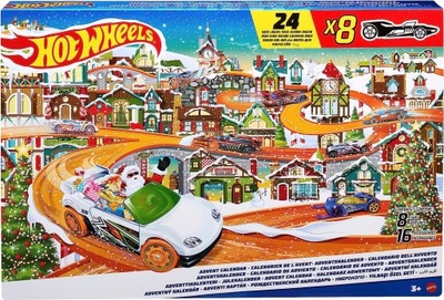 Hot Wheels Zestaw pojazdów Kalendarz adwentowy HKL74