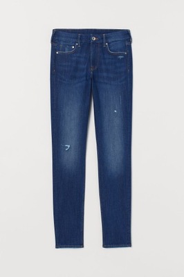 Elastyczne Spodnie Skinny Regular Jeans H&M 30 EUR38