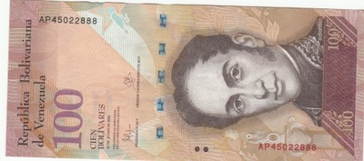 [B4610] Wenezuela 100 bolivares 2015 UNC