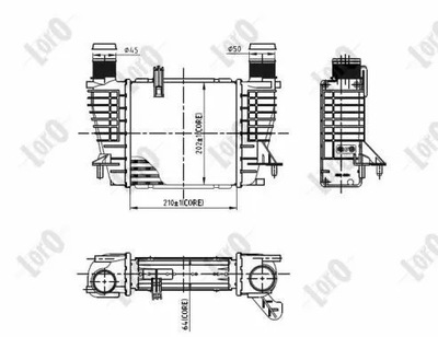 INTERCOOLER 042-018-0003/ABA ABAKUS