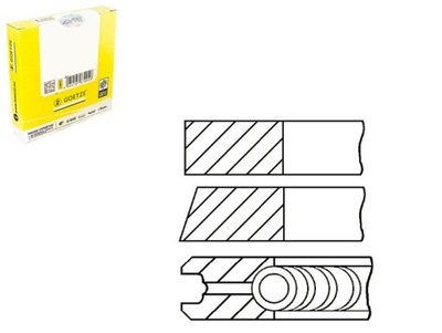 83 std 2-2-3 набір кілець поршня citroen berlingo berlingo фото №1