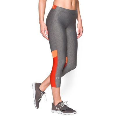 UNDER ARMOUR heatgear Capri Tights LEGGINSY 3/4 XS