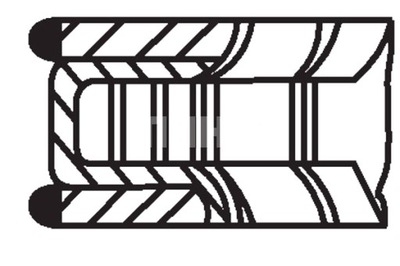 MAHLE 83.2 STD 1.5-1.75-3 КОМПЛЕКТ КОЛЬЦА ПОРШНЯ MERCEDES C T-MODEL