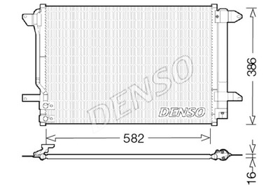 DENSO КОНДЕНСАТОР КОНДИЦИОНЕРА VW BEETLE JETTA IV 1.2-2.5 04.10-