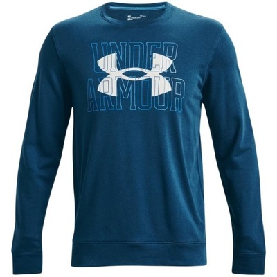 Bluza męska Under Armour UA Rival Terry Logo Crew niebieska M