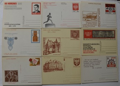 Zestaw kart pocztowych z 1981 roku 27 sztuk