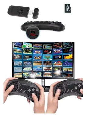 GRA TELEWIZYJNA RETRO TV MINI KONSOLA BEZPRZEWODOWA HDMI 913 GIER LATA 90