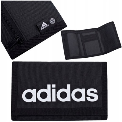 Portfel Adidas TR Wallet Na Rzep Rozkładany Sportowy Czarny