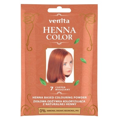 Venita Henna Color ziołowa odżywka koloryzująca z naturalnej henny 7 P1