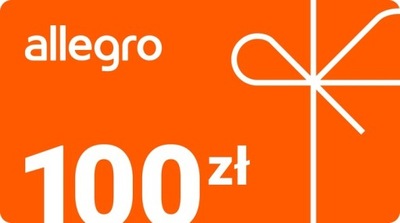 100x Karta Podarunkowa Allegro - 100 zł