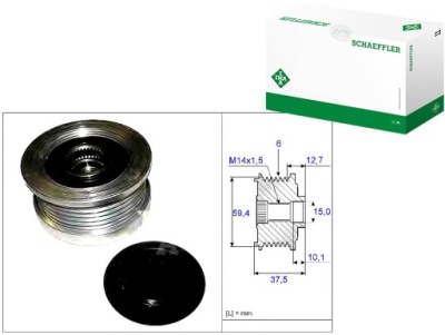 Генератор - сцепление односторонний schaeffler ina 535 0110 10 фото №1