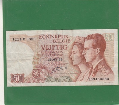Belgia 50 frank 1966 stan z obiegu