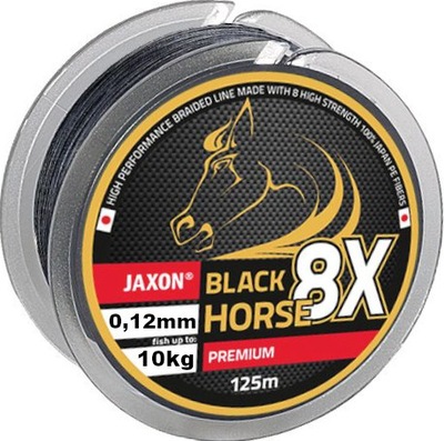 0,12mm 125m Black Horse 8x Premium Plecionka