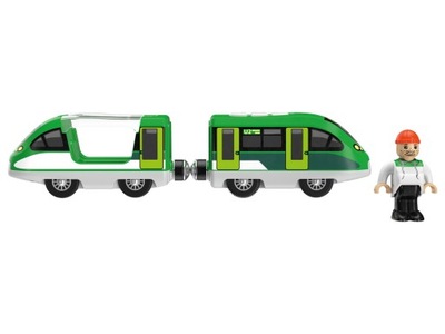 Elektryczna Lokomotywa Pociąg na baterię Zielony z Wagonem