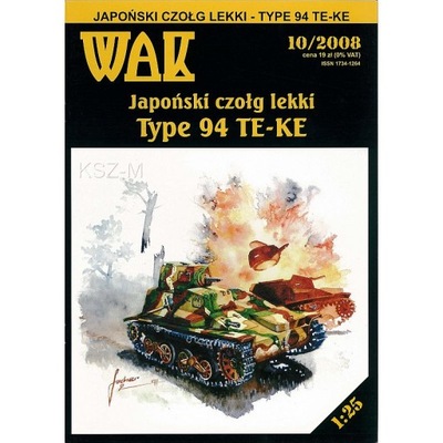 WAK 10/08 Japoński czołg lekki Type 94 TE-KE 1:25