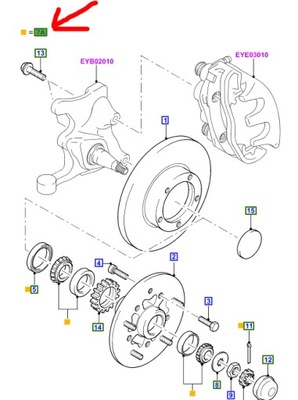 ŁOŻYSKO KOŁA PRZÓD FORD TRANSIT 1991-2000