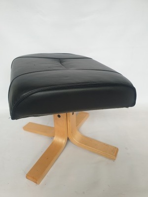 skóra podnóżek czarny