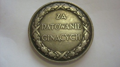 Medal II RP za ratowanie ginących - srebro MW