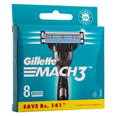 Gillette Mach3 Wkład Do Maszynki 8szt
