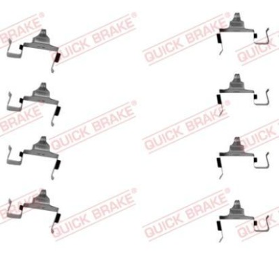 Quick brake набір монтажний гальмівних колодок фото №1