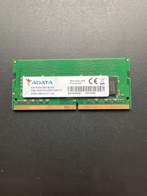 Pamięć RAM DDR4 Adata AM1P24HC4R1-Buns 4 GB