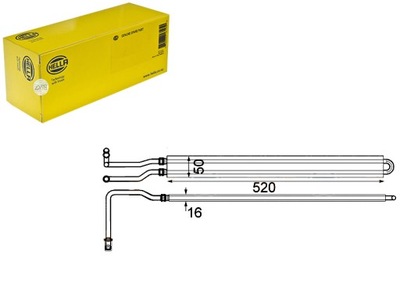 HELLA РАДИАТОР МАСЛА QEP500400 QGC500171 QGC50017