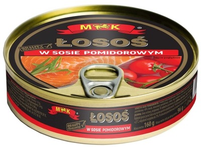 Łosoś w sosie pomidorowym MK 160g/96g