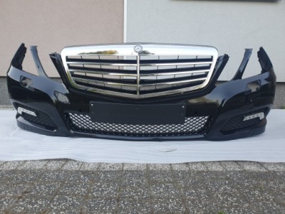 Mercedes e-klasa w212 лак 197 бампер передний решётка радиатора led решётка kpl фото №1