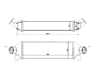 Ford transit 00-03 2.4 75km радіатор повітря фото №1