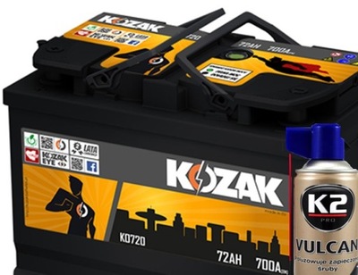 BATERÍA KOZAK KO720 72AH 760A [SAE] +REGALO  