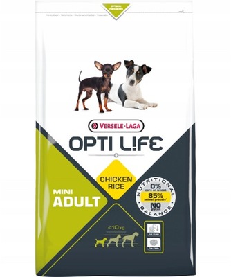 VERSELE-LAGA Opti Life Adult Mini dla psów ras małych i miniaturowych 7,5kg